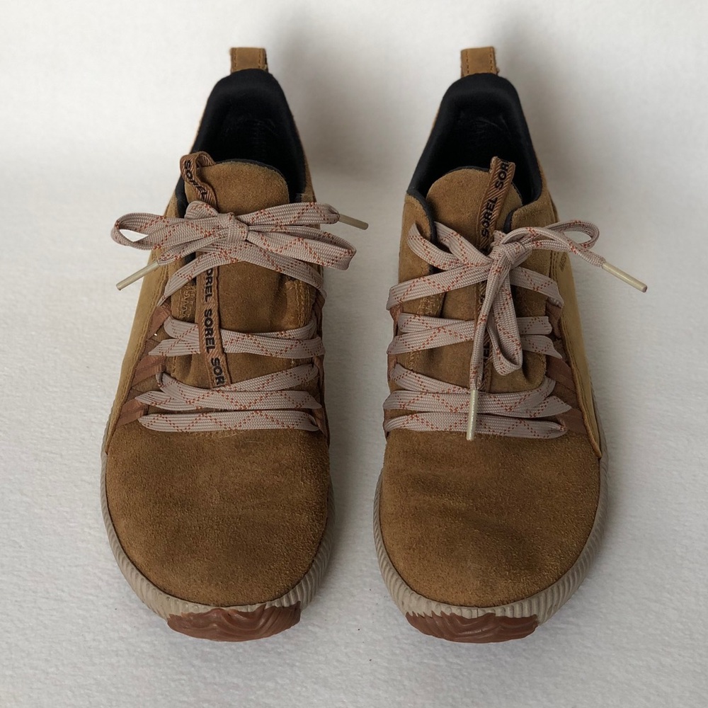 Sorel Out ‘N About Plus waterproof low top sneakers -women’s size 7.5 -tan/brown - Picture 3 of 9